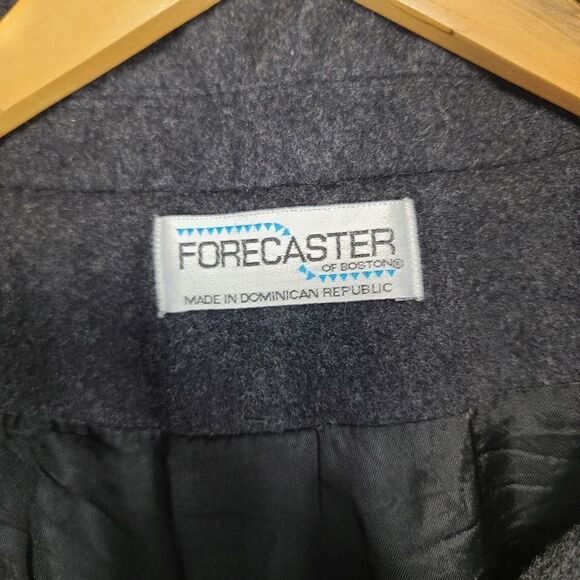 Forecaster Vintage Black Double Breasted Pea Coat - Picture 6 of 7